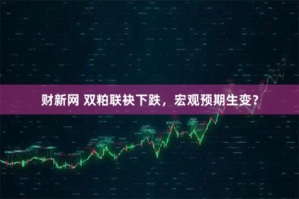 财新网 双粕联袂下跌，宏观预期生变？