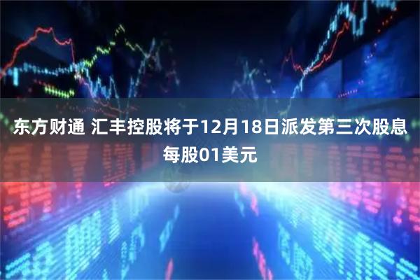 东方财通 汇丰控股将于12月18日派发第三次股息每股01美元